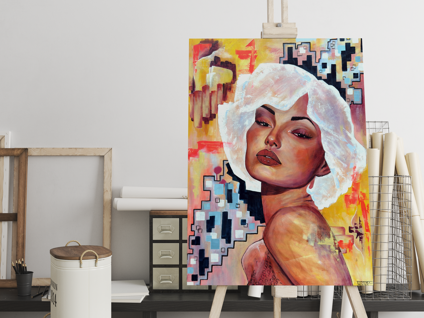 Dans sa tête (toile originale)